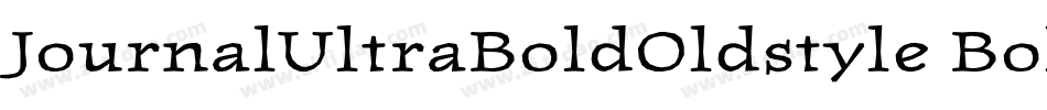 JournalUltraBoldOldstyle Bold字体转换